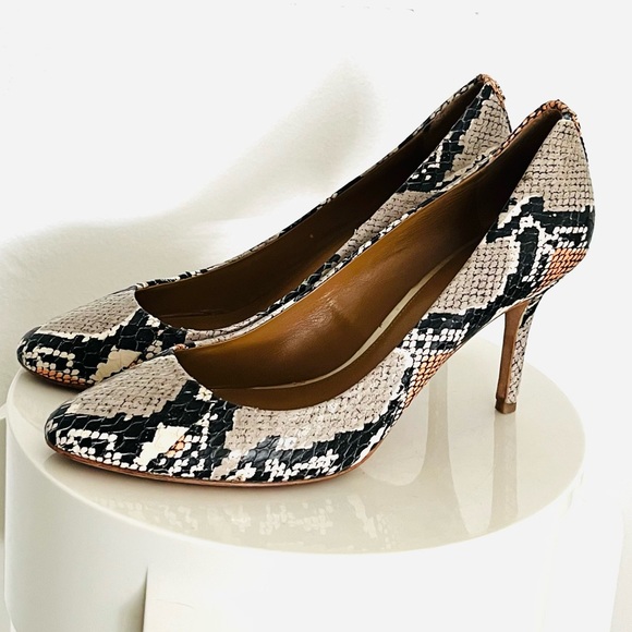 Coach Snake Round Toe Heels - Picture 2 of 10